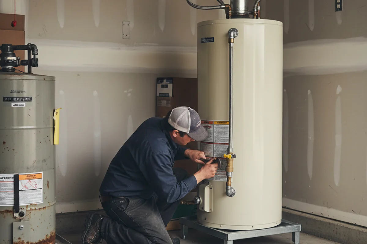 Water heater and shutoff valve replacement in Belton